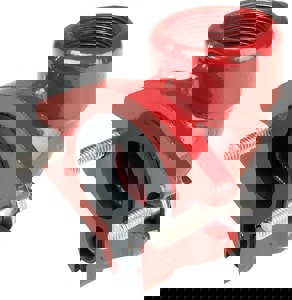 ELL 90 DISCHRG CI W/ GSKT & SS BLT